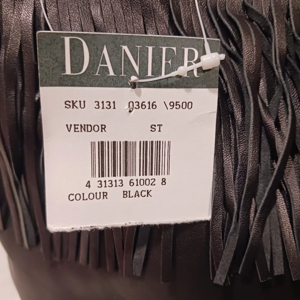 DANIER Fringe Leather Satchel Bag